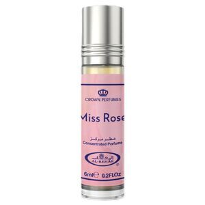 Al-Rehab Miss Rose Con. Perfume Roller Ball for Women 0.2 oz / 6 ml - New